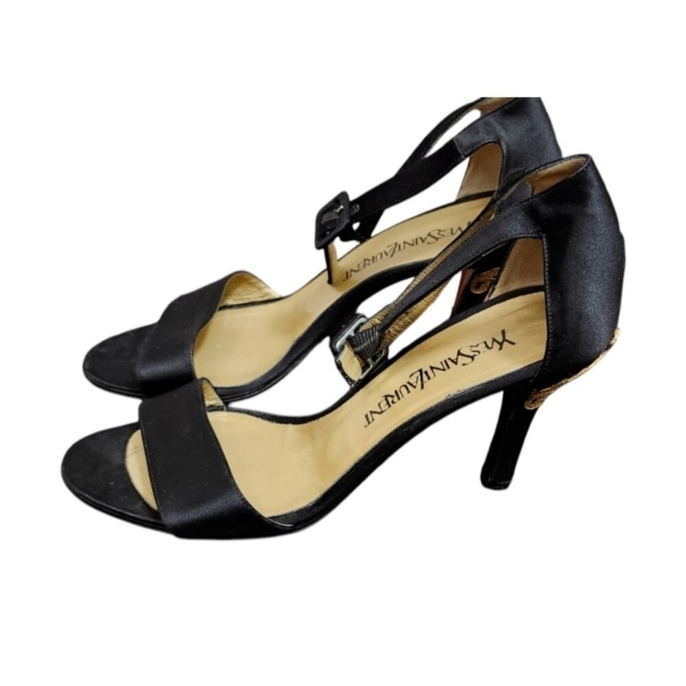 Saint Laurent Heels Black Women's Size 7.5 M - Picture 5 of 14